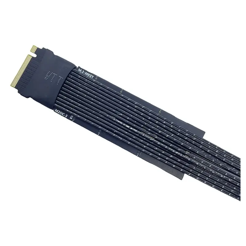 New Arrivals-Pcie 4.0 X4 Extension Cable PCI-E M. 2 To Oculink 4I For NVME M Key To SFF8611 Adapter 3
