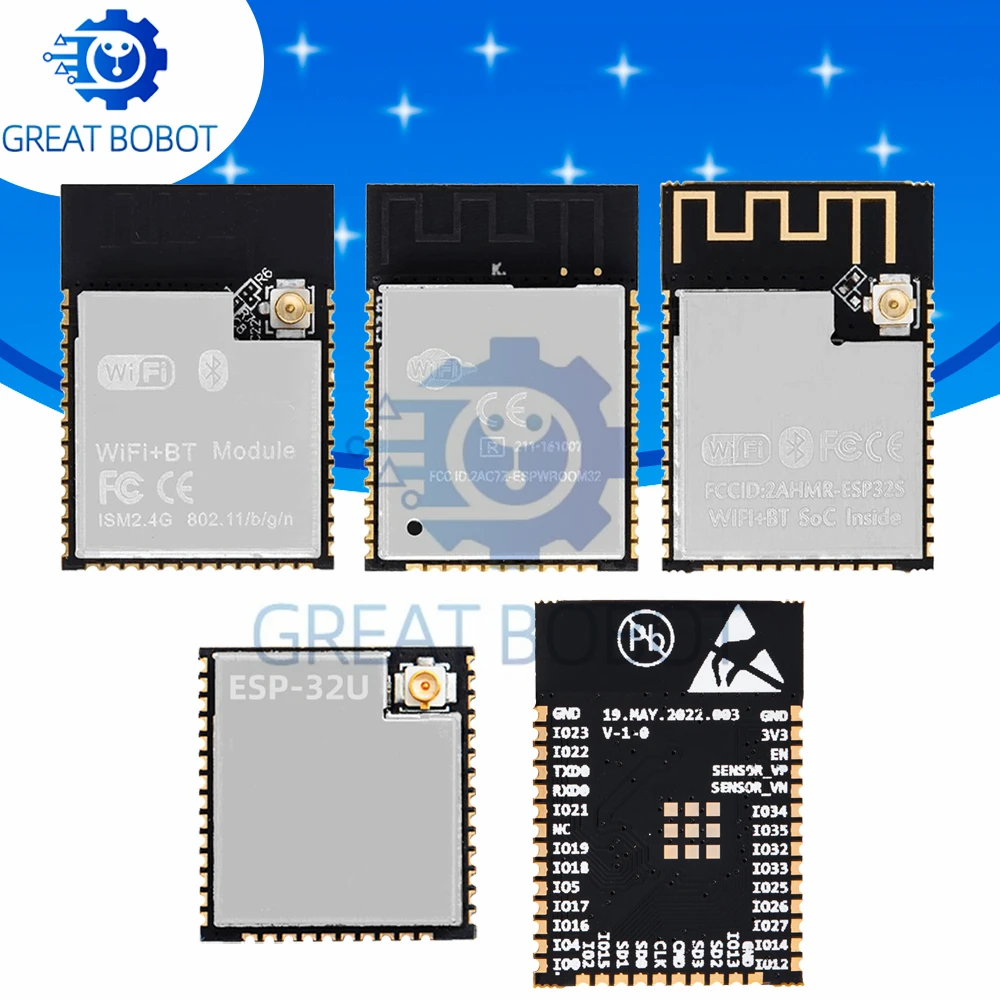 ESP32 Dual-Core Wireless Module – ESP32-S/ESP32U/ESP32-S3-N16R8 with WiFi & Bluetooth
