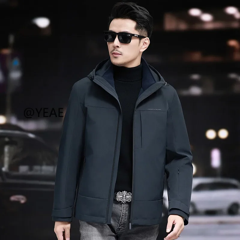 

YEAE Hooded Jackets Ultralight Down Jacket Men Designer Clothes Men Lightweight Padded Jackets Duck Down Padding Winter Coat Men