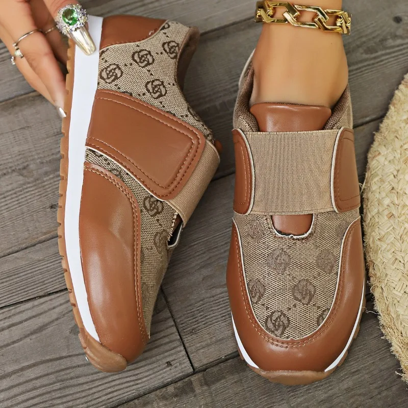 

Women's Breathable Sports Shoes 2026 Spring Autumn Flat Comfortable Casual Elastic Band Walking Women Sneakers Zapatos De Mujer