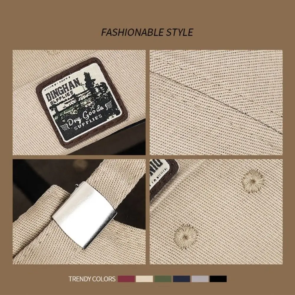 Modische verstellbare Beanie-Mütze aus Baumwolle, einfarbig, Hip-Hop-Kappe, Sonnenschutzmütze, Damen-Hüte und -Kappen – Detail 5