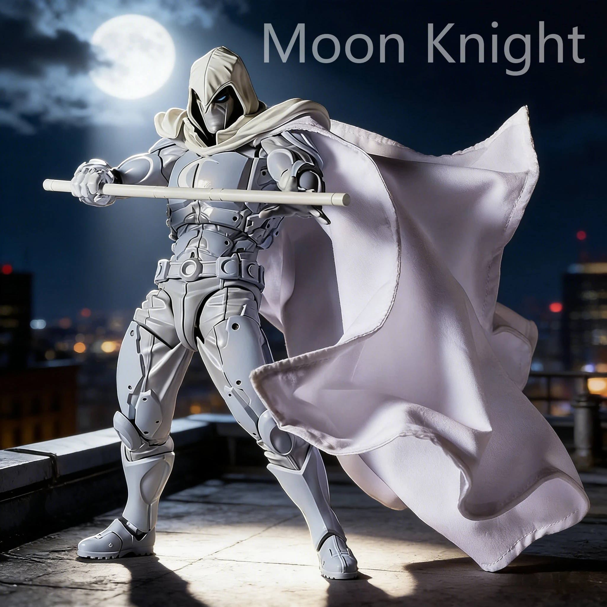 

【В наличии】Kaiyodo Revoltech No.178 Moon Knight, набор экшн-фигурок, украшение для рабочего стола, сборка модели, украшения, подарки для мальчиков