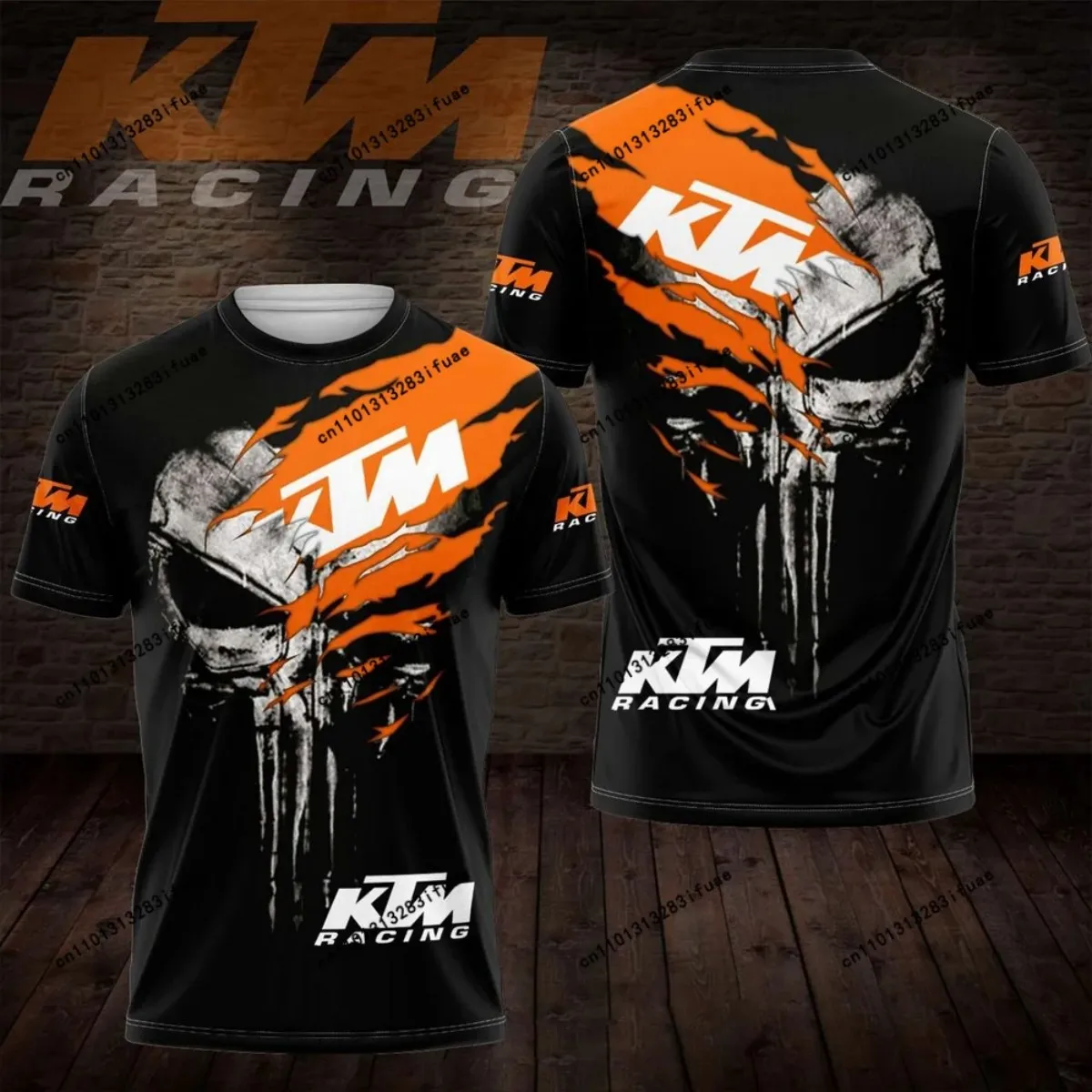 Camiseta Impressa em 3D da KTM, Traje de MotoGP Masculino, Camiseta Respirável para Fãs do MotoGP de Verão