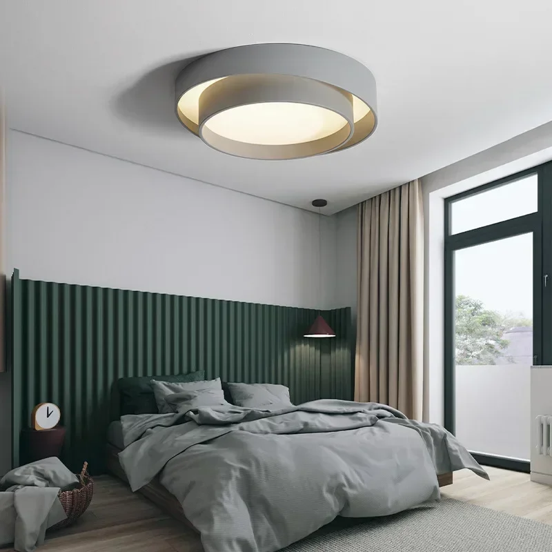 Bedroom Living Room Lamp Led Ceiling Light Minimalist Modern White Black Grey Indoor Lighting Fixture Home Hotel Luminarie