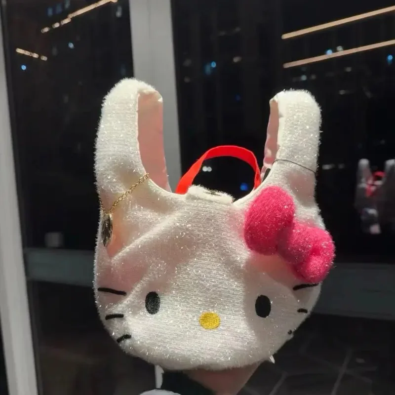 2024 Sanrio Hello Kitty Bags Handbag for Girls Hello Kitty 50Th Anniversary Bags Kawaii Y2K Shine Bag Things Hellokitty Gifts