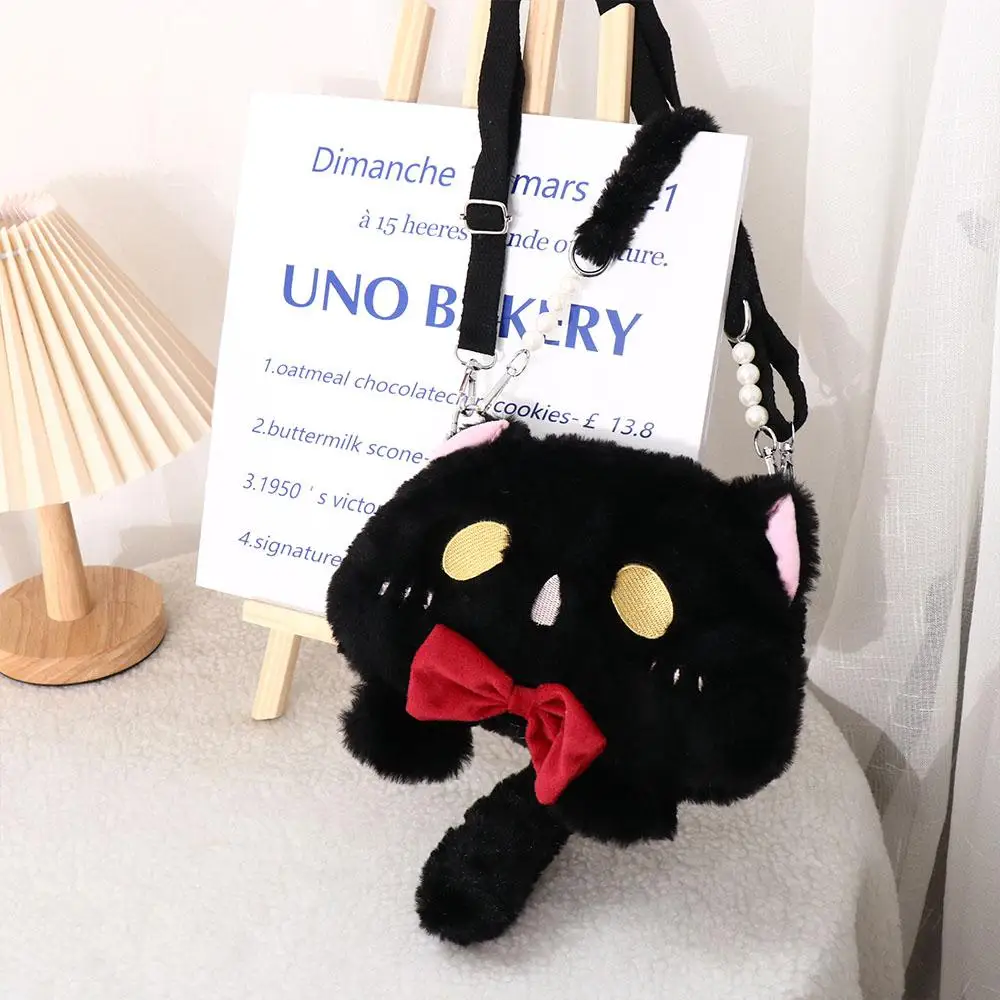 Small Card Bag Kids Girl Crossbody Bags Cat Cute Bag Lolita Student Women Bag Cartoon Bag Plush Doll Bag Single Shoulder Bag