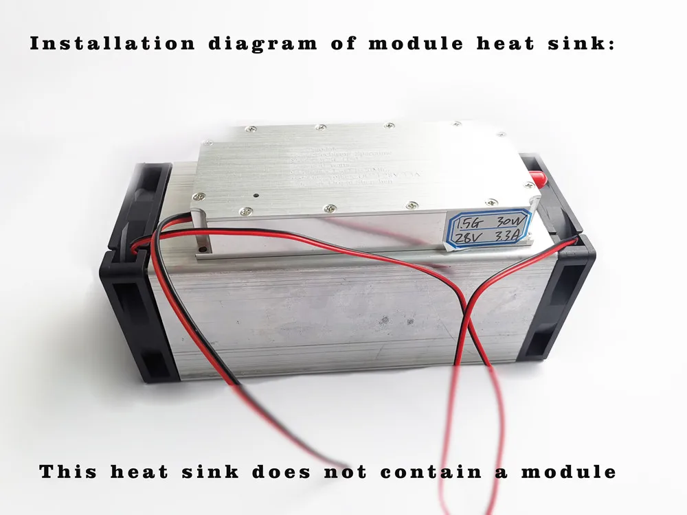 Mos tube  radiator with fan wind tunnel heat dissipation