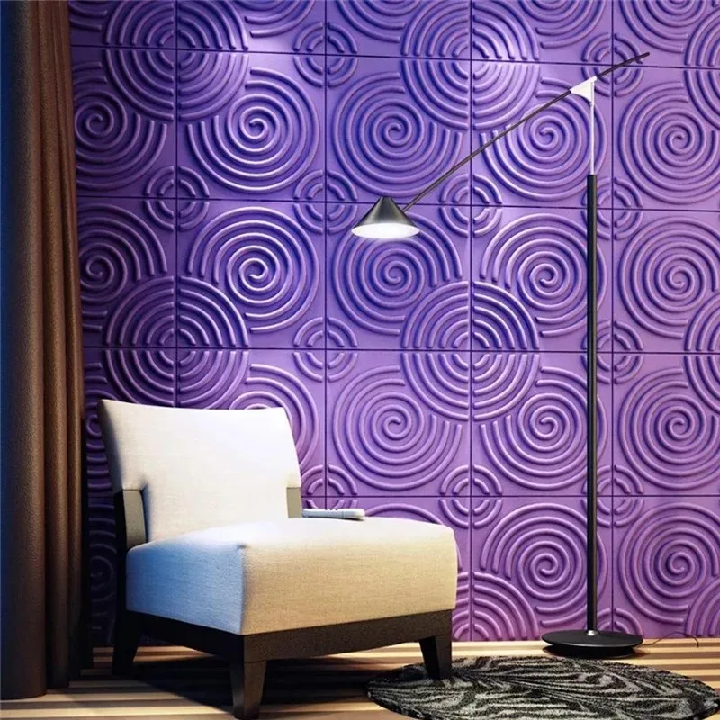 

3D PVC Wall Sticker Decor Moistureproof Waterproof Beauty Club Chain Store Company Image Background Wall Living Room Wall Panels