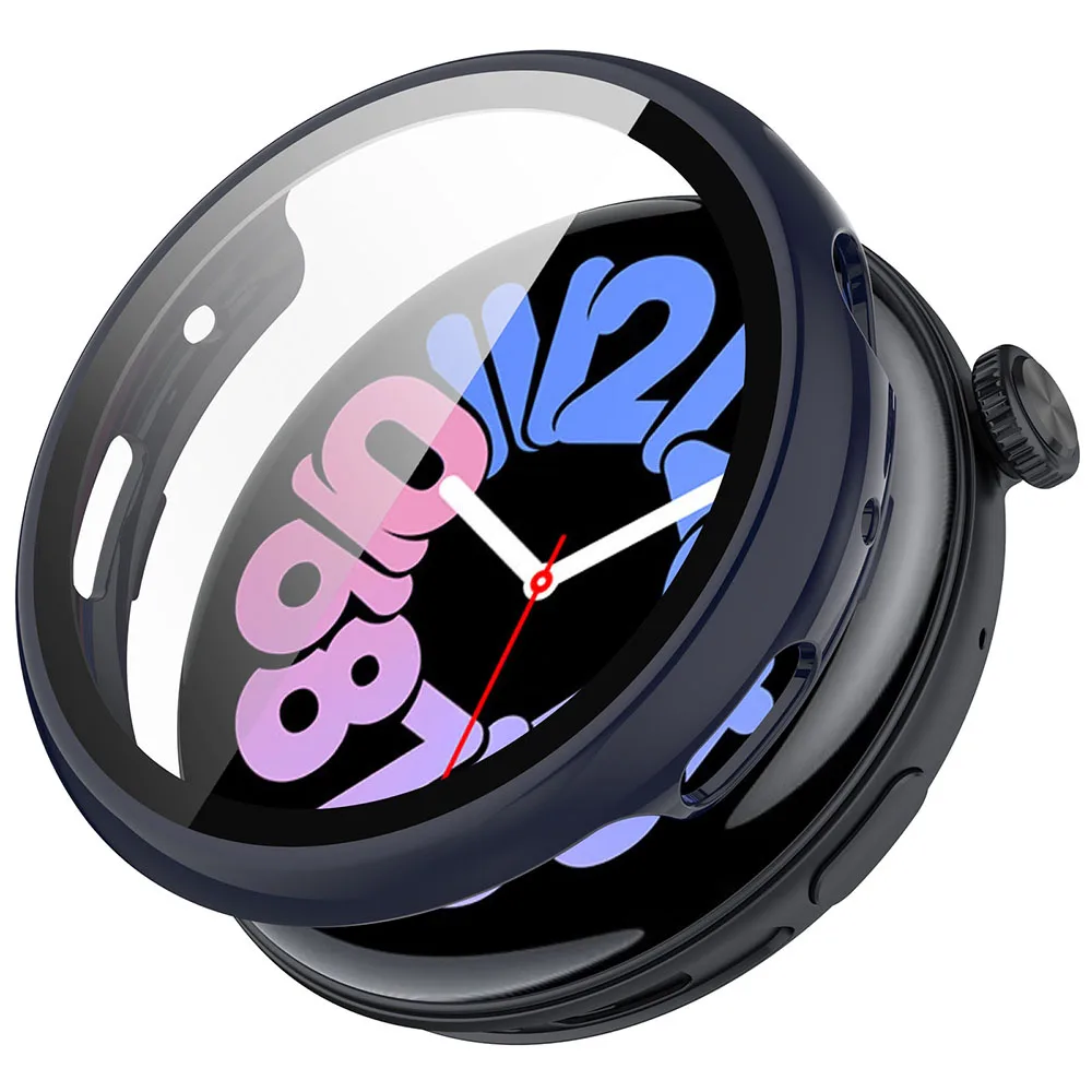 PC+Tempered Glass Protective Case for Vivo Watch 3 Full Screen Protector Shell Frame Bumper