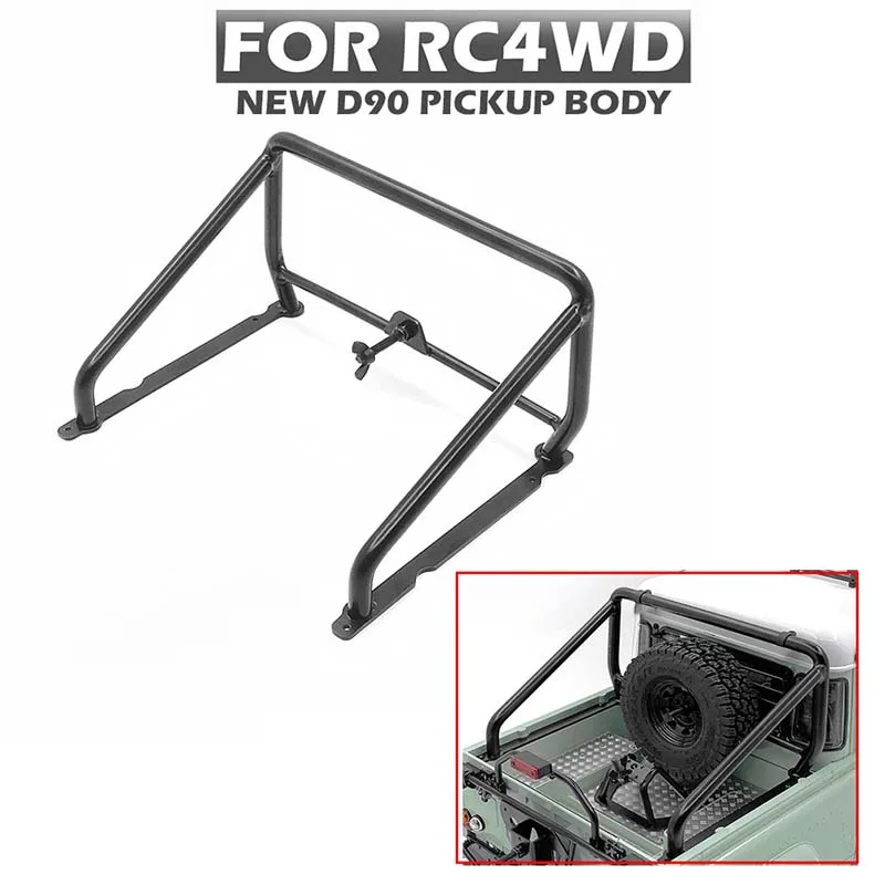 CChand RC Parts Metal Rear Spare Wheel Rack Holder for 1/10 RC4WD 2015Ver D90 RC Pickup Car DIY Model Accessories TH20998