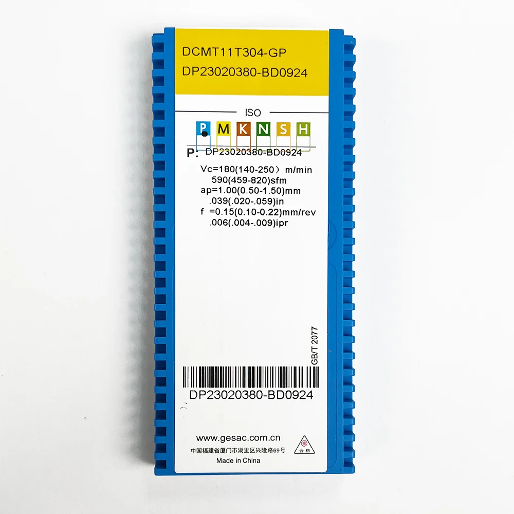HUAZHICHUN-Herramienta de torneado de Metal de alta calidad, inserto de carburo, inserto de fresado CNC, DCMT11T304-GP, GP1115