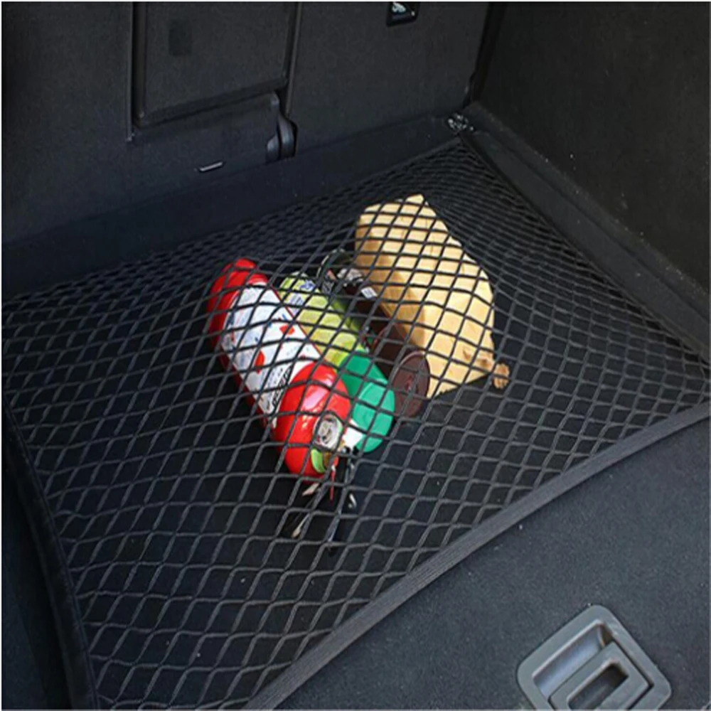 4 Hook Car Trunk Storage Elastic Mesh Net Luggage For Opel Mokka Corsa Astra G J H insignia Vectra Zafira Kadett Monza Combo