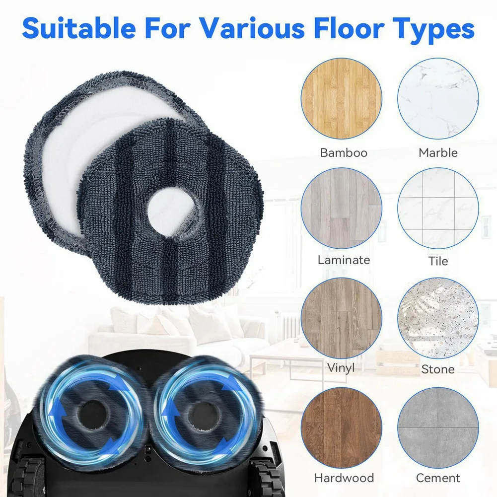 A25I Replacement Accessories Kit for X10 Pro Omni Robot Vacuum Cleaner: Mop Pad, Dust Bag,Roller Brush,Filter,Side Brush