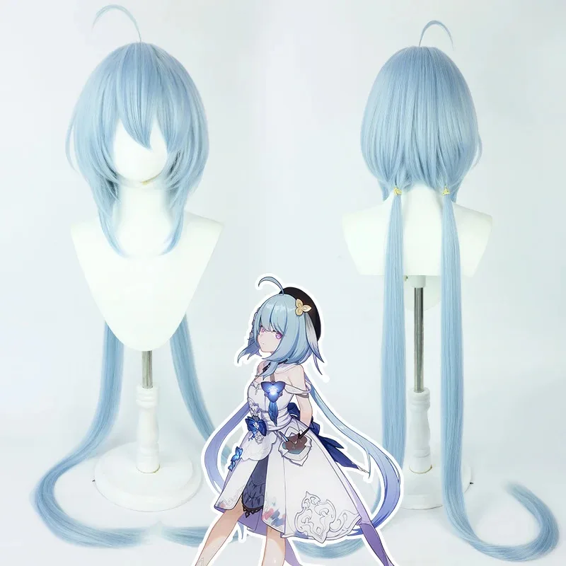 

Парик для косплея Game Honkai Impact 3 Griseo, супер длинный 135 см, синий термостойкий парик для вечеринки + шапочка для парика