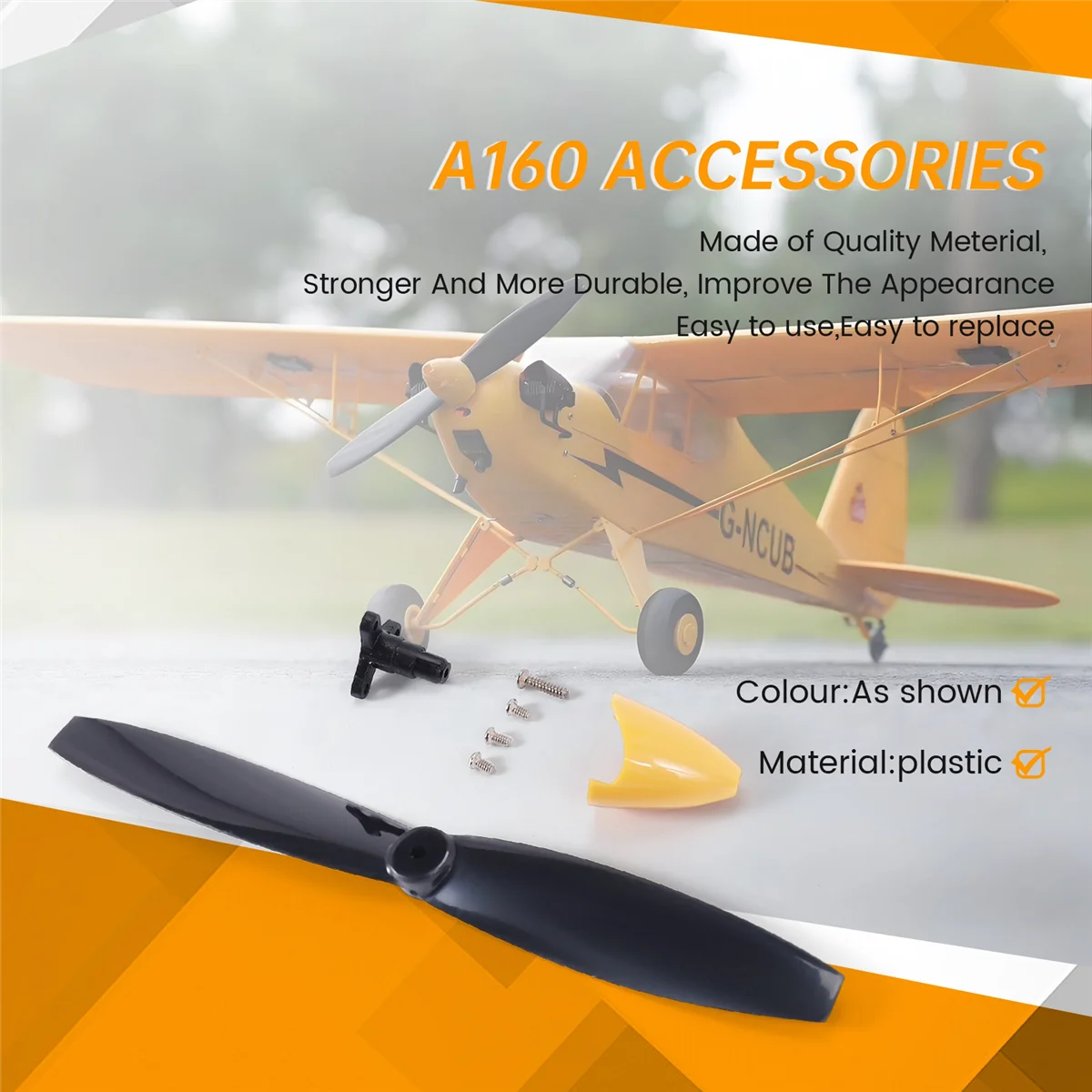 Lame de palette d'hélice pour XK A160 RC, accessoires de pièces de rechange d'avion, A160.0011