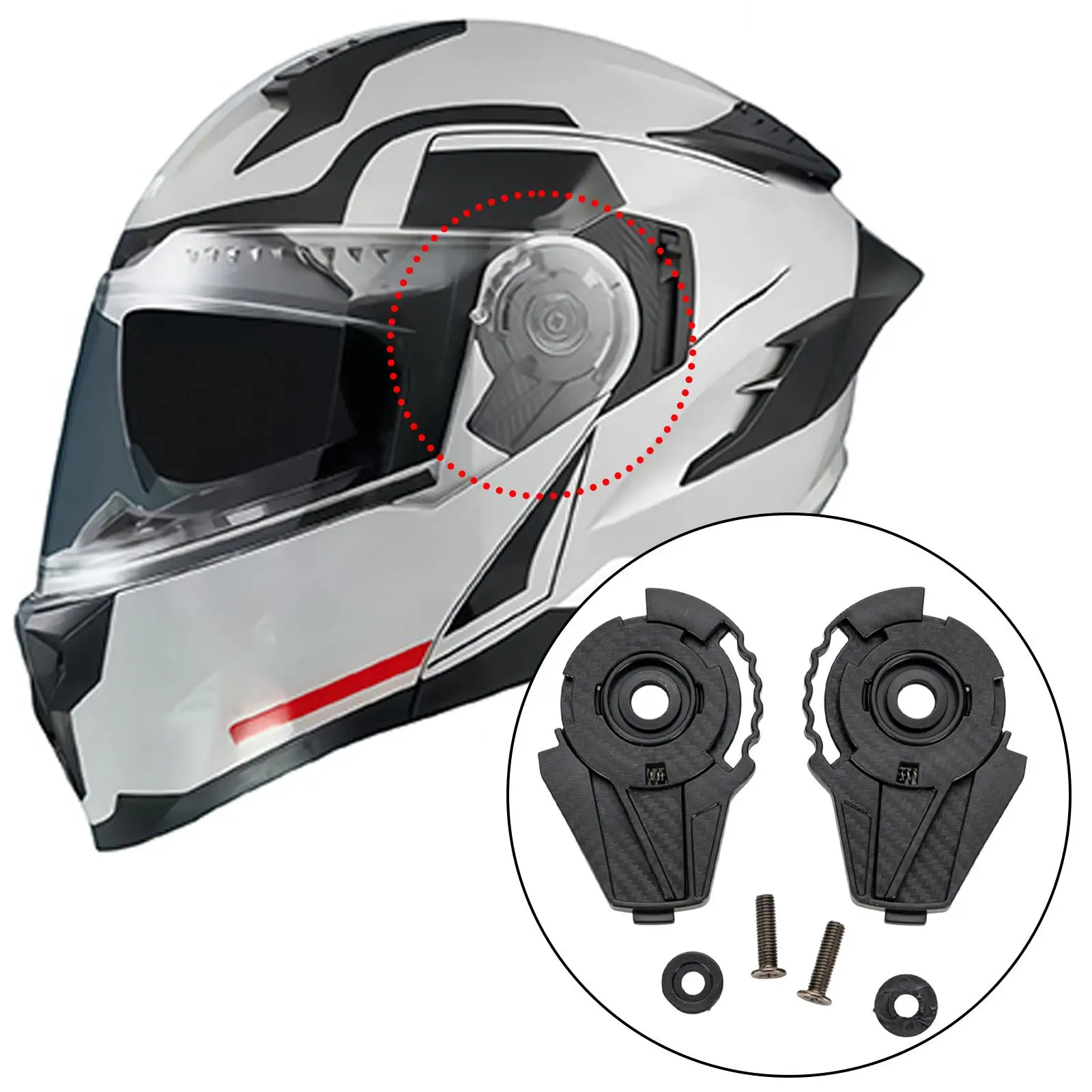 2x Visors Shield Base Practical Portable Premium Sturdy Easy to Install Professional Replacement Guard Accessories