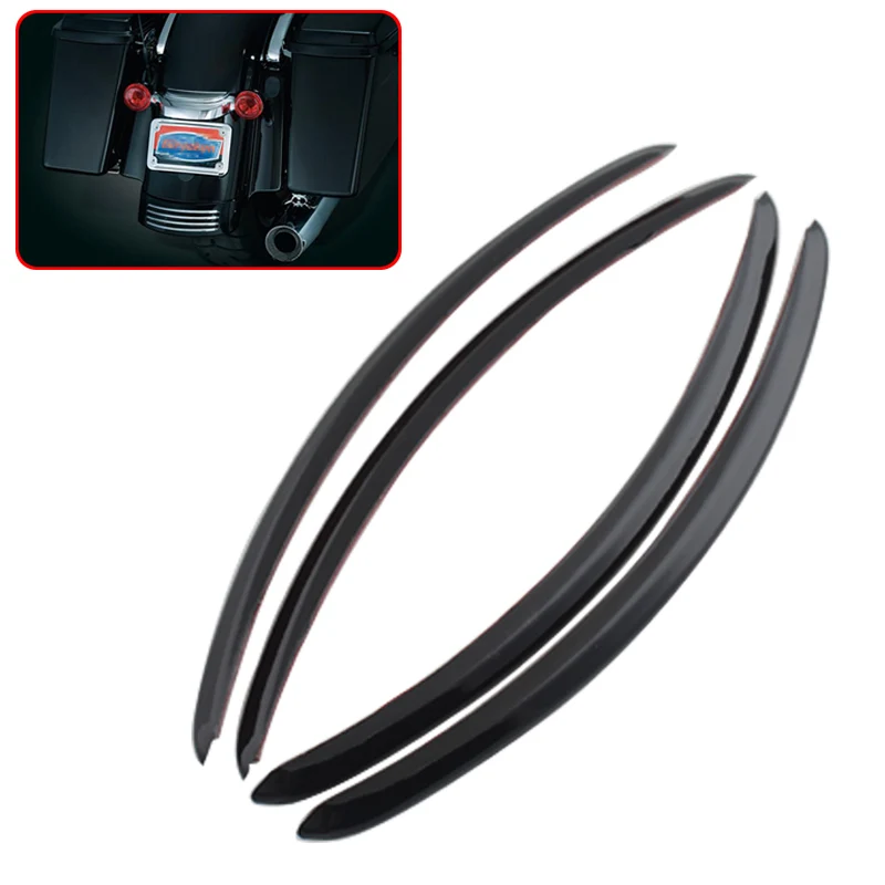 

4Pcs/1Set Motocycle Accessory ABS plastic Glide Taillight Trim Strip for Street Glides & Specials Road Glide Customs & Specials