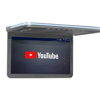 

13.3 inch Super slim Flip Down car monitor with Android wifi miracast roof Ceiling Mount Minibus screen bus tv monitor