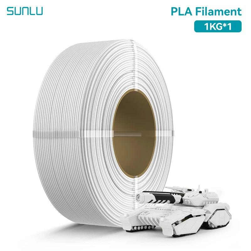SUNLU 10 kg PLA/PETG/ Hochgeschwindigkeits-Matt-PETG-Filament 1,75 mm 1 kg ohne Tablett 3D-Drucker-Filament für 3D-Drucker, Refll-Filament – Detail 7