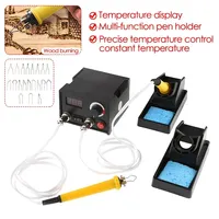 Adjustable Temperature Digital Display Wood Burner Wood Burning Tool Kit Pyrography Pen Machine Electric Soldering Iron