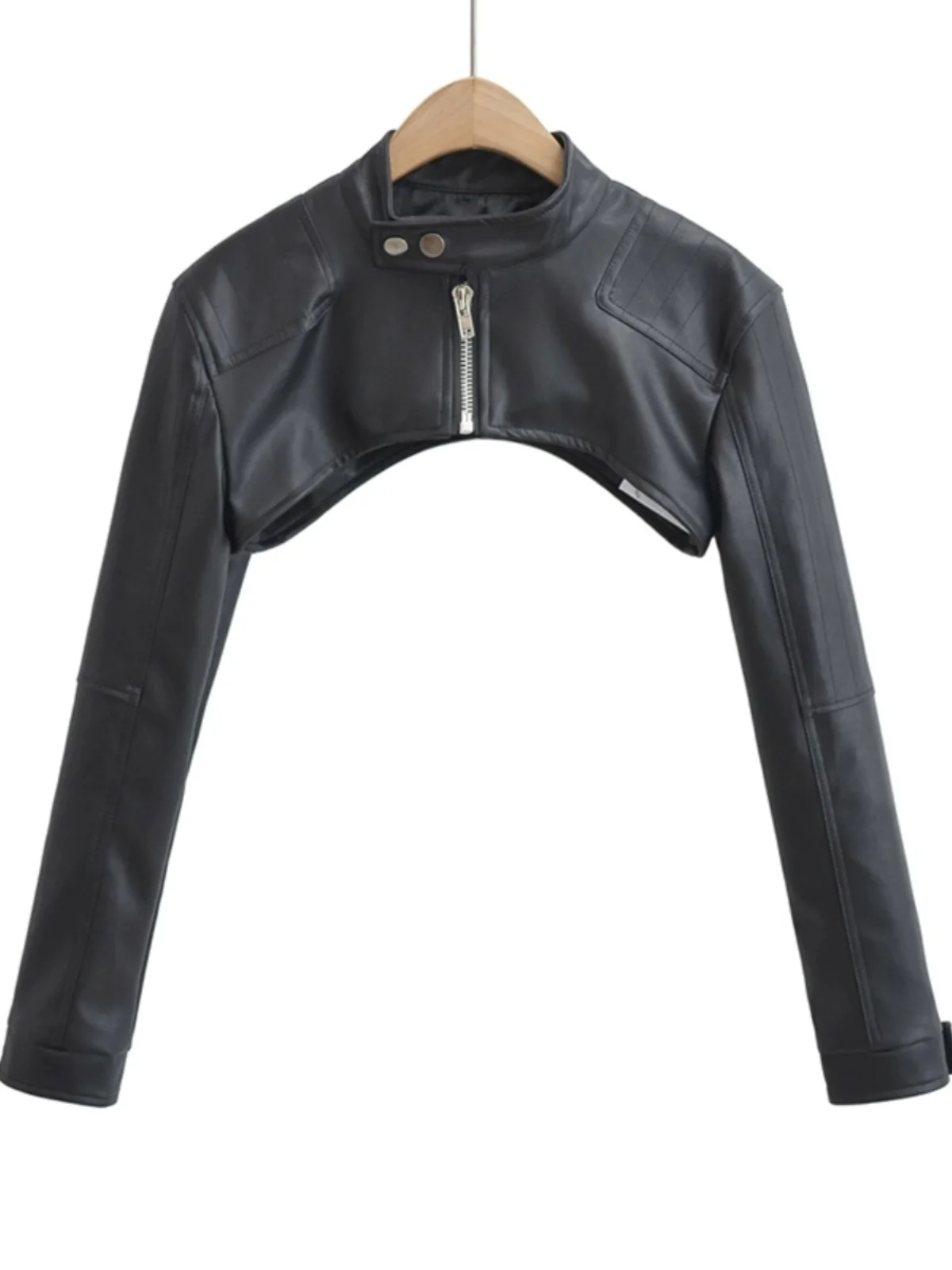 

K Sle American Millennium Girl ort Jaet из искусственной кожи Женская многослойная уникальная уличная одежда с запахом Aosphere Sense