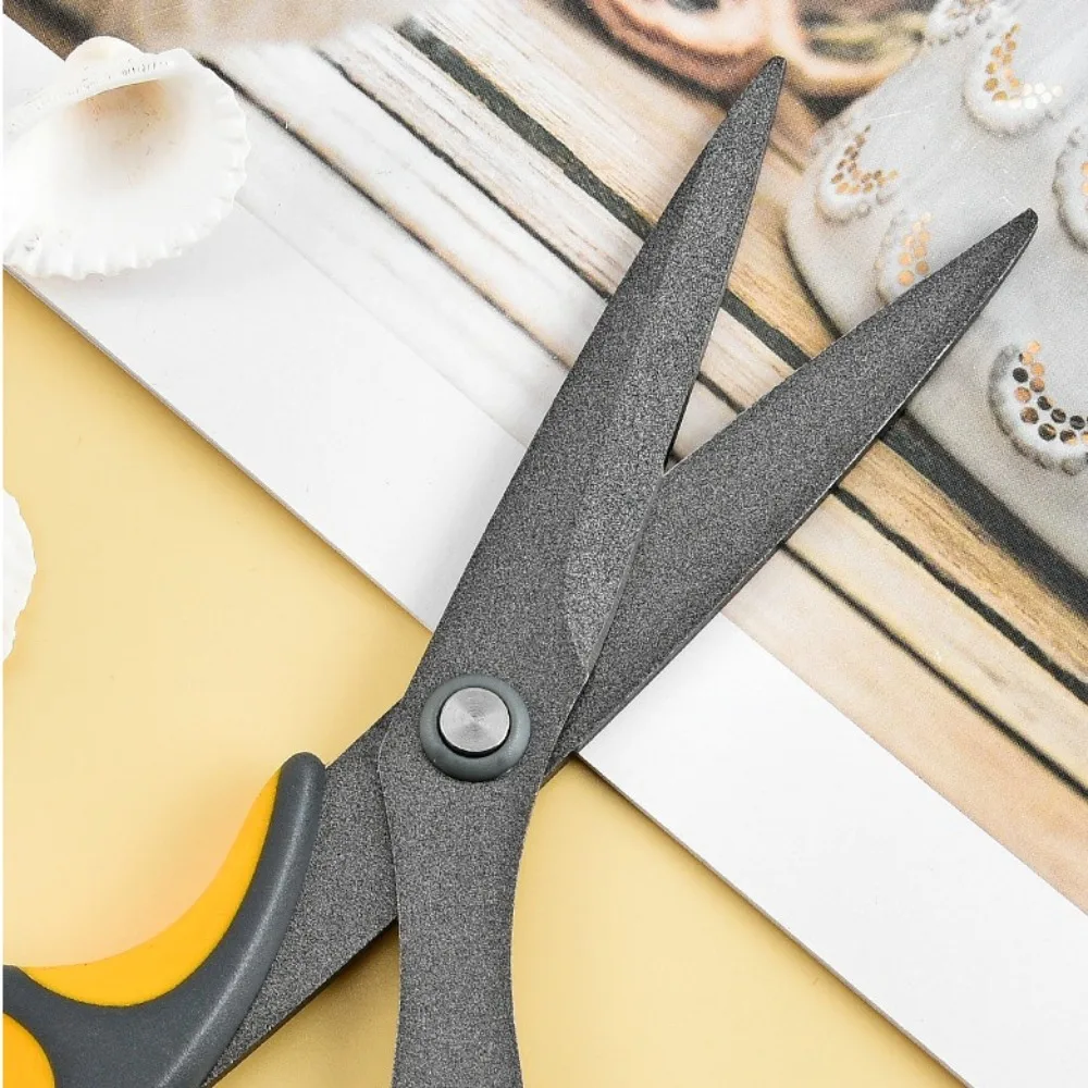Durable Anti Stick Home Scissor Anti Rust Stainless Steel Office Scissors PTFE Coated Large Tailor's Scissors Tableware