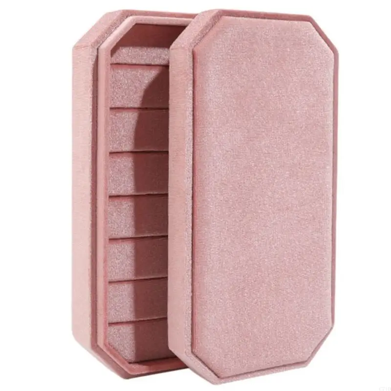 

Multifunctional Flannel Jewelry Storage Box For Safe Ring And Earring Keeping