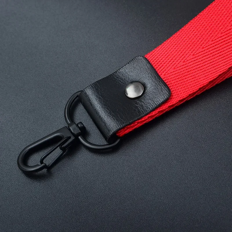 Universal Phone Strap Rope Wear-resistant 8 Colors Short Lanyard for Keys Card Mobile Phone Stick Polyester Cellphone Lanyard