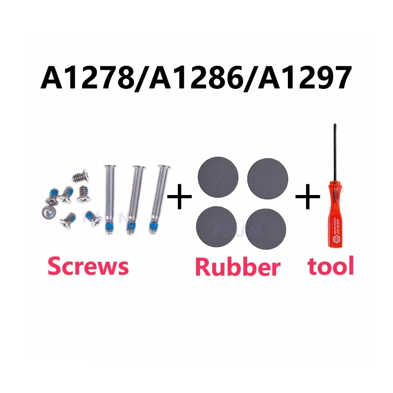 

Новый A1278 A1286 A1297 резиновая нижняя крышка корпуса ножки комплект ножек + набор винтов + инструмент для Macbook Pro 13 "15" 2008-2012 год