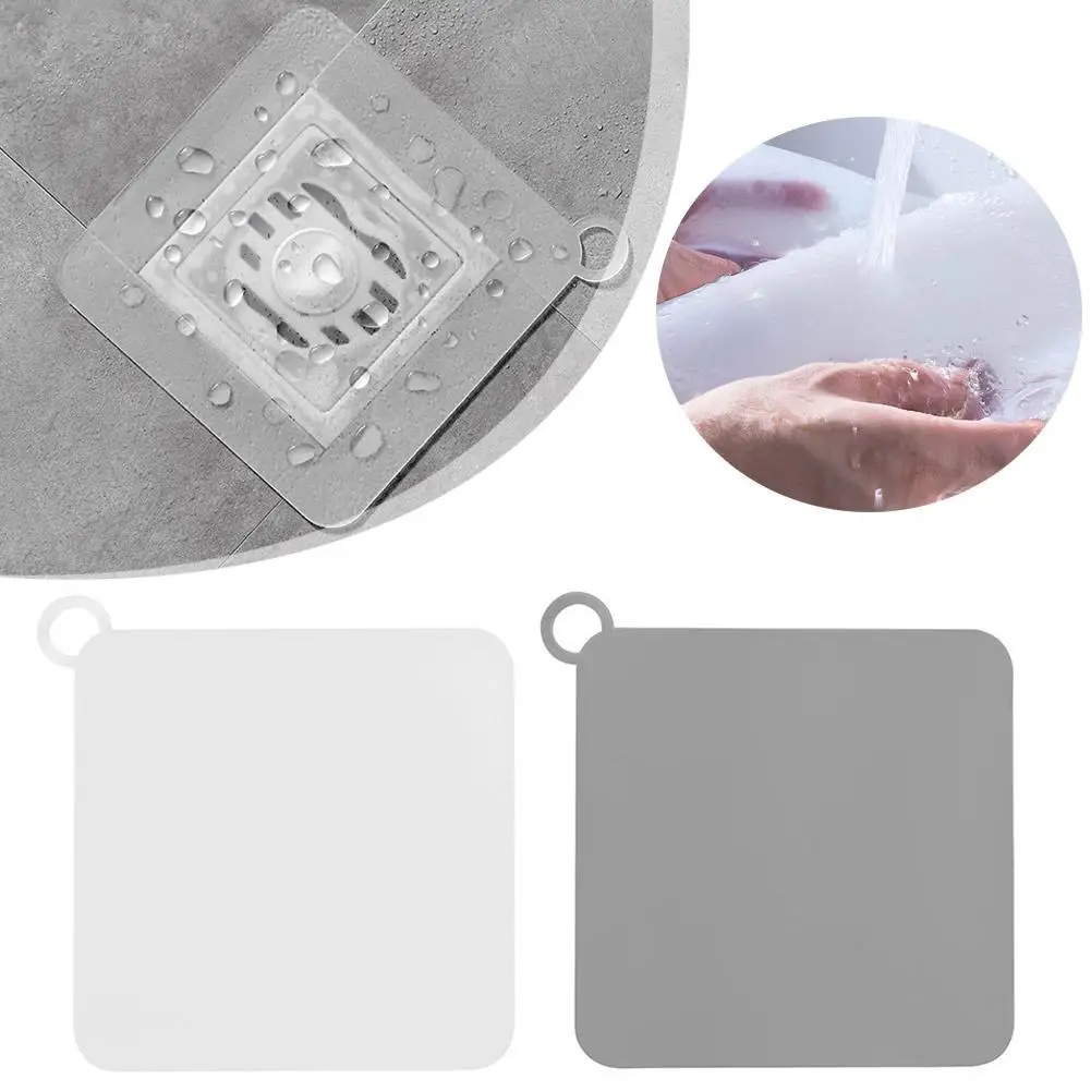 Silicone Floor Drain Deodorant Cover Anti-odor And Sewer Insect-proof Anti-blocking Bathroom Sealing Mat Drain Cover Floor U6Z5