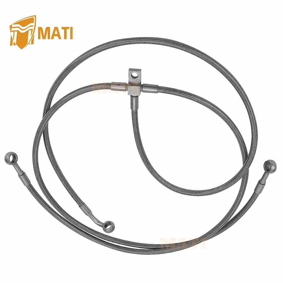 M MATI Front Brake Hose Line for Polaris Outlaw 450 500 525 2006-2011 Predator 500 2007 1911003
