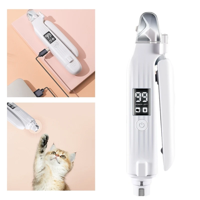 Pet Pet Manicure Pedicure Pet Grinder Professional Grooming Tool for Pet Manicure Pedicure Rechargeable