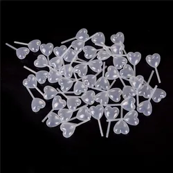 50Pcs Creative Heart Shaped Squeeze 4ml Transfer Oils Liquid Pipettes Eye Dropper 4ML