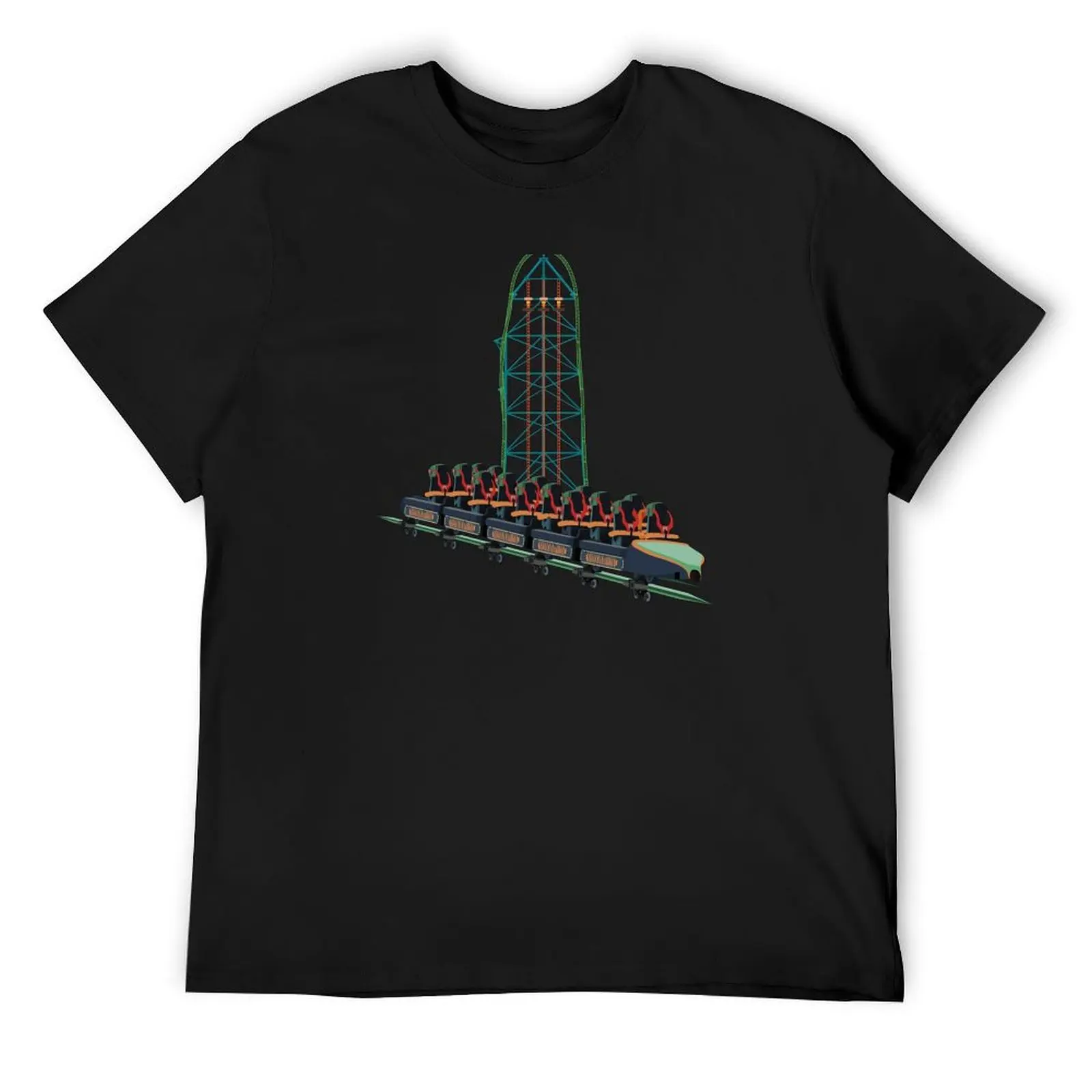 

Kingda Ka Intamin Coaster Design T-Shirt hippie clothes summer tops sublime t shirt men