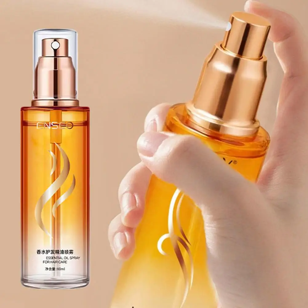 

﻿ Fragrance Hair Care Essential Oil Spray For Dry Frizzy Hair Leave-in Anti-static Hair Care Long-lasting Light Soft Essent X3T9