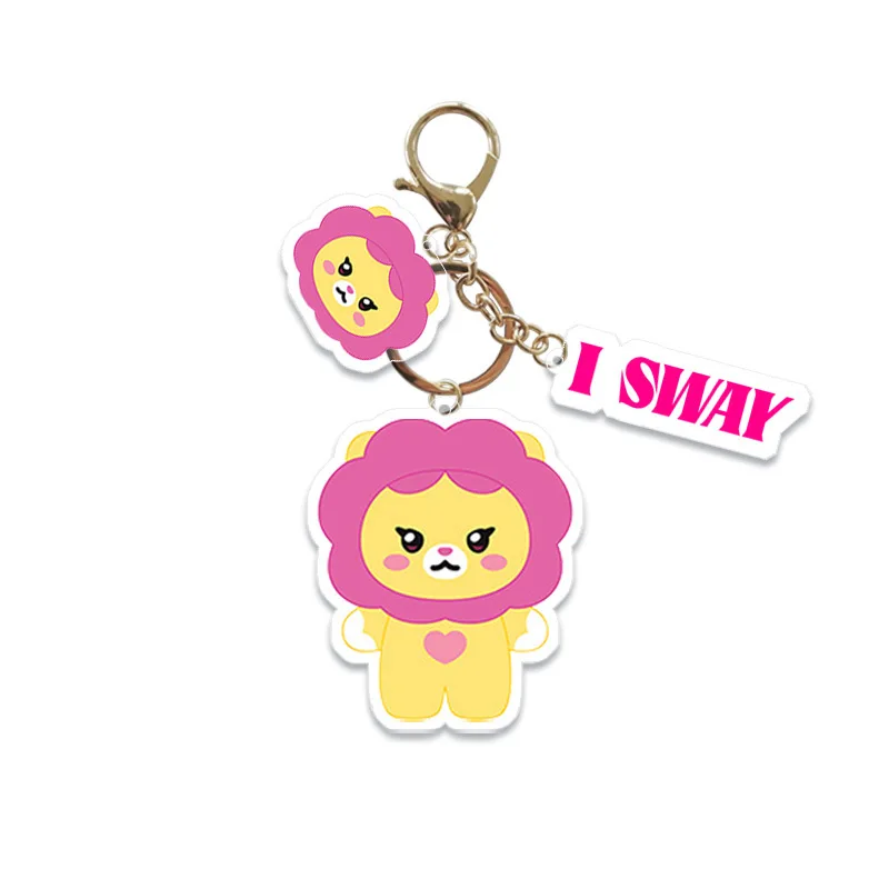 KPOP (G)I-DLE Cartoon Cute Acrylic Keychain YUQI SoYeon Bag Pendant ShuHua MiYeon MINNIE Key Accessories Fans Gift Star Surround