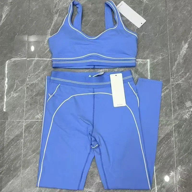 

@LO Yoga женский спортивный комплект с кистью и высокой талией, леггинсы с сердечком, облегающий спортивный бюстгальтер, эластичный комплект для фитнеса и бега для похудения