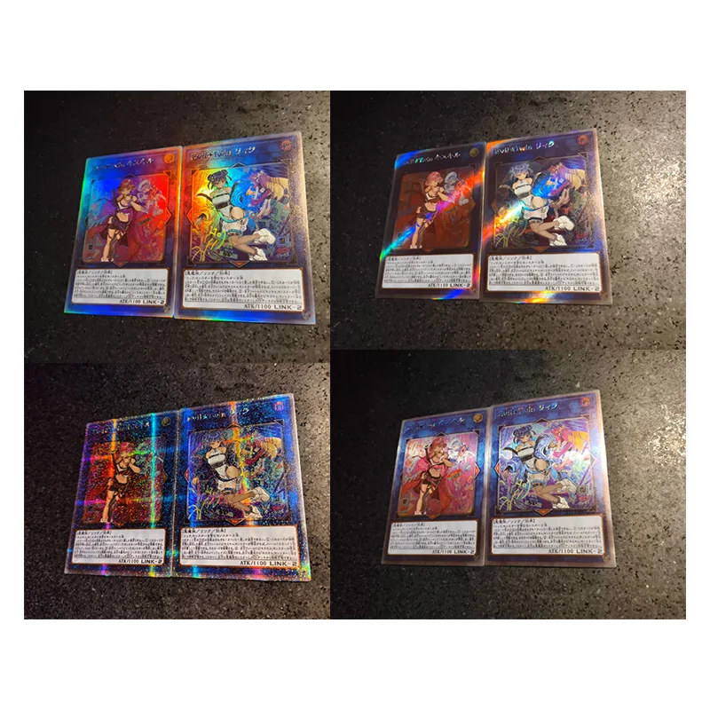 Diy Homemade Yu-Gi-Oh! Black Luster Soldier Sky Striker Ace Dark Magician Card Set Collection Flash Card Toys Gift