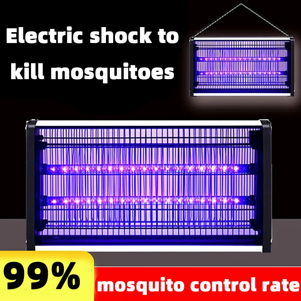 Household Mosquito Killer Lamp Wall Mounted Mosquito Killer for Outdoor Use Electric Shock Mosquito Trap Lamp for Restaurants