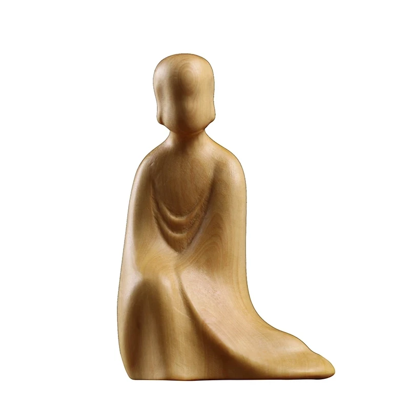 

Самшит 7 см 10 см Скульптура Будды Резьба по дереву Дзен Статуя Будды Коллекция Домашний Декор