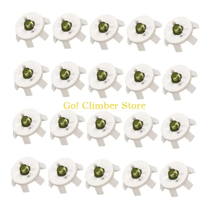 Q84C 20Pcs Golf Shoes Spikes Cleats Nonslip Golf Spikes Pin Replacement Studs Fast Twists Turn Screw Studs Easy to Install