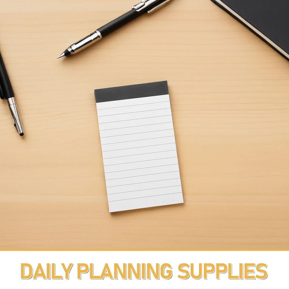 12개 5X3 인치 노트패드 A7 와이드 라인 메모 패드 필기용 휴대용 노트북 소형 노트북 업무 학교 사무실 가정용