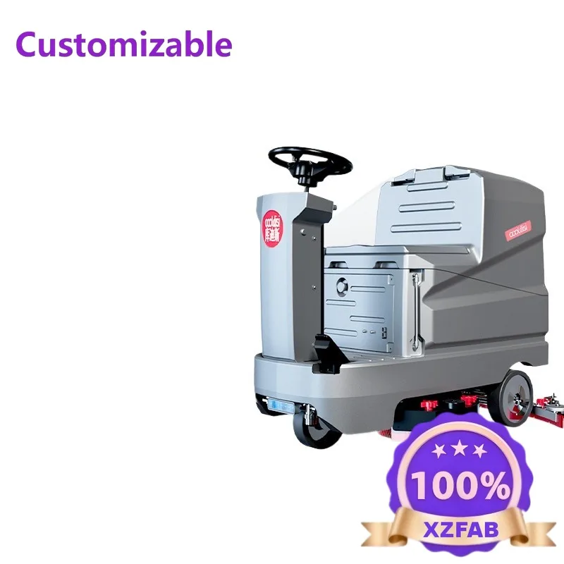 Factory Direct 2026 Driving type double brush washing machine factory suction and drag suction machine