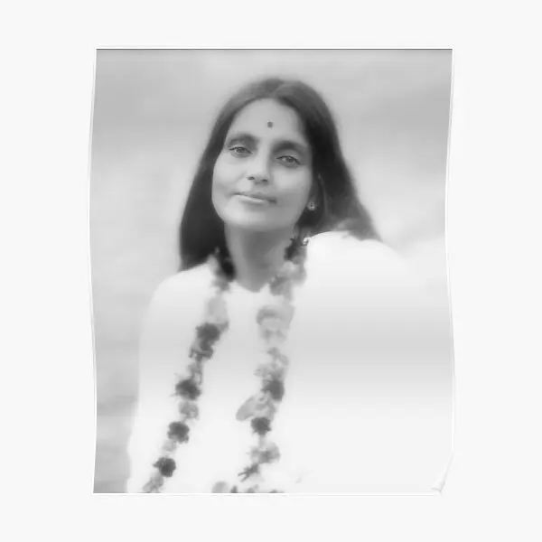 Sri Anandamayi Ma Beaming Love  Poster Print Picture Wall Art Modern Home Room Vintage Mural Decoration Decor Painting No Frame