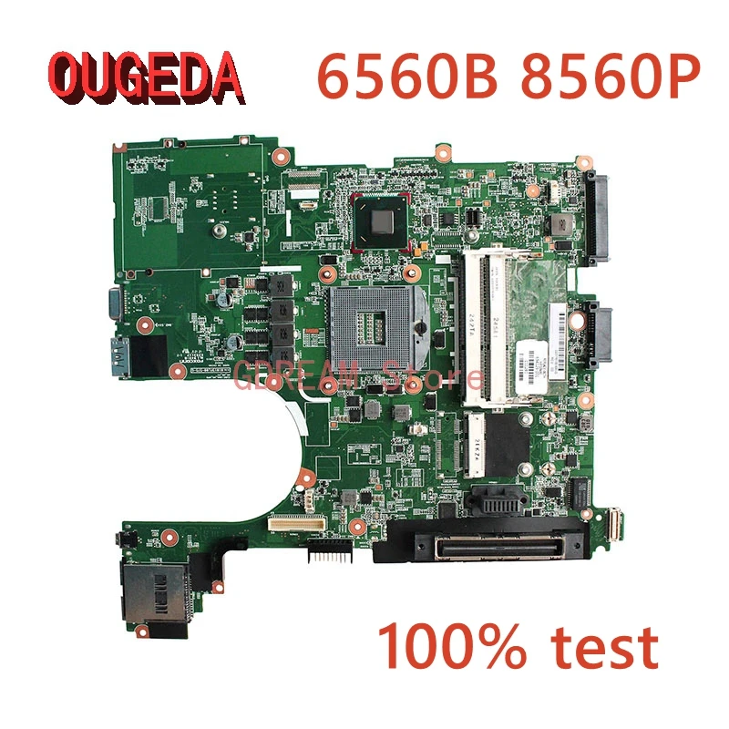 

OUGEDA 646962-001 654129-001 654129-501 Mainboard For HP Probook 6560B 8560P HM65 01015FL00-388-G DDR3 Laptop motherboard