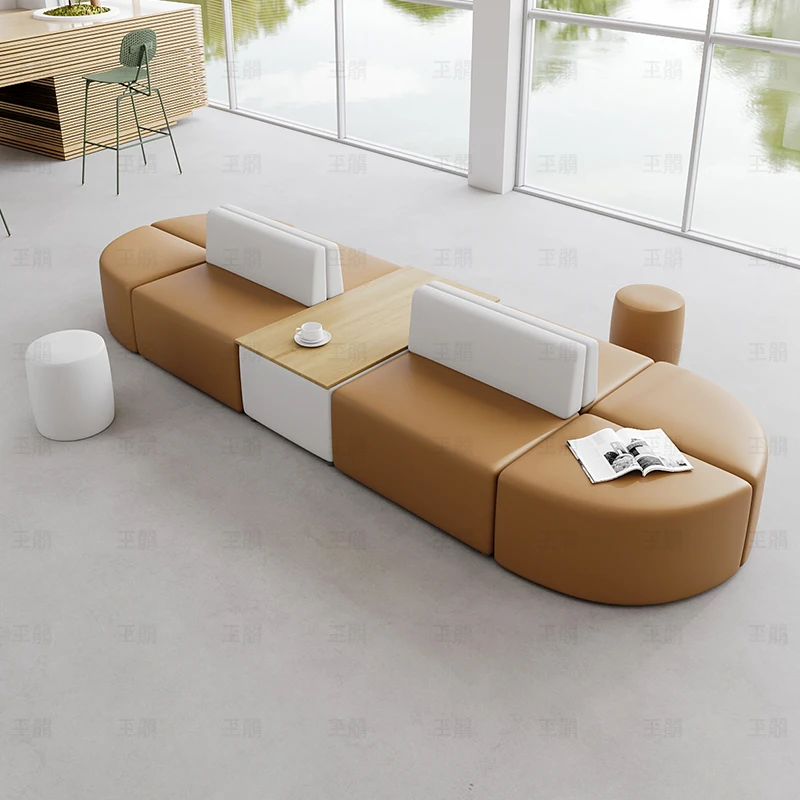 

Reception waiting hall Shopping mall rest area Simple sofa Creative leisure library Sales office Reception kindergarten