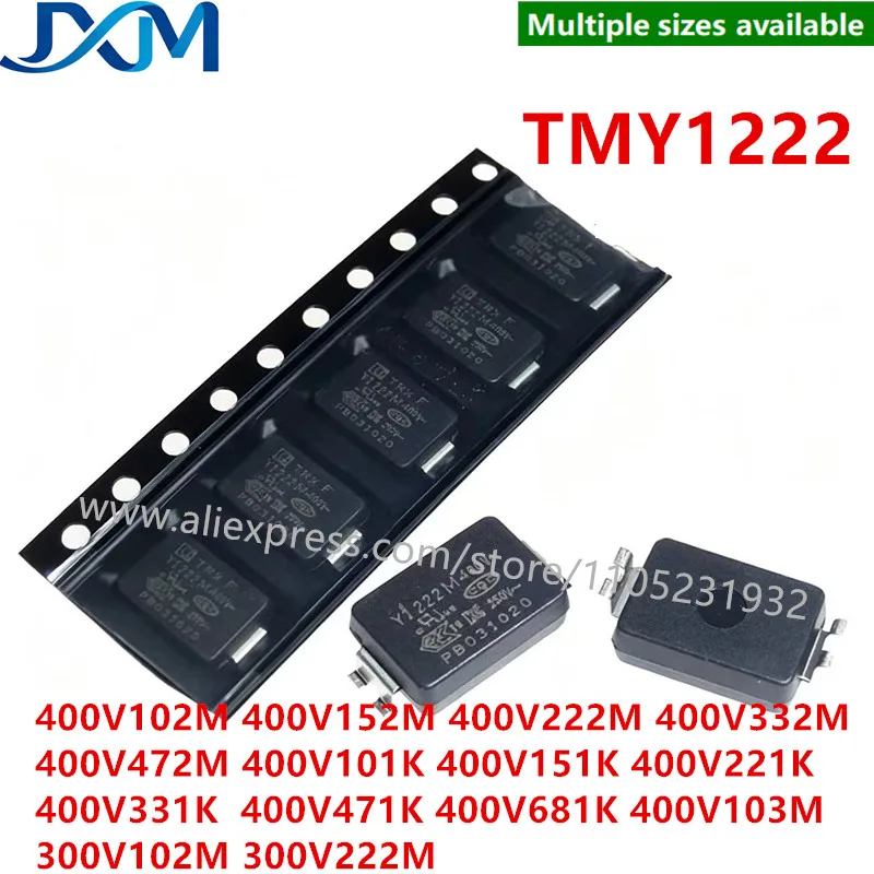 10-50pcs TMY1222 SMD Safety Y1 capacitor 400V222 101 102 221 222 331 332 471 472 152 681 300V102M 300V222M SMD chip Y capacitor