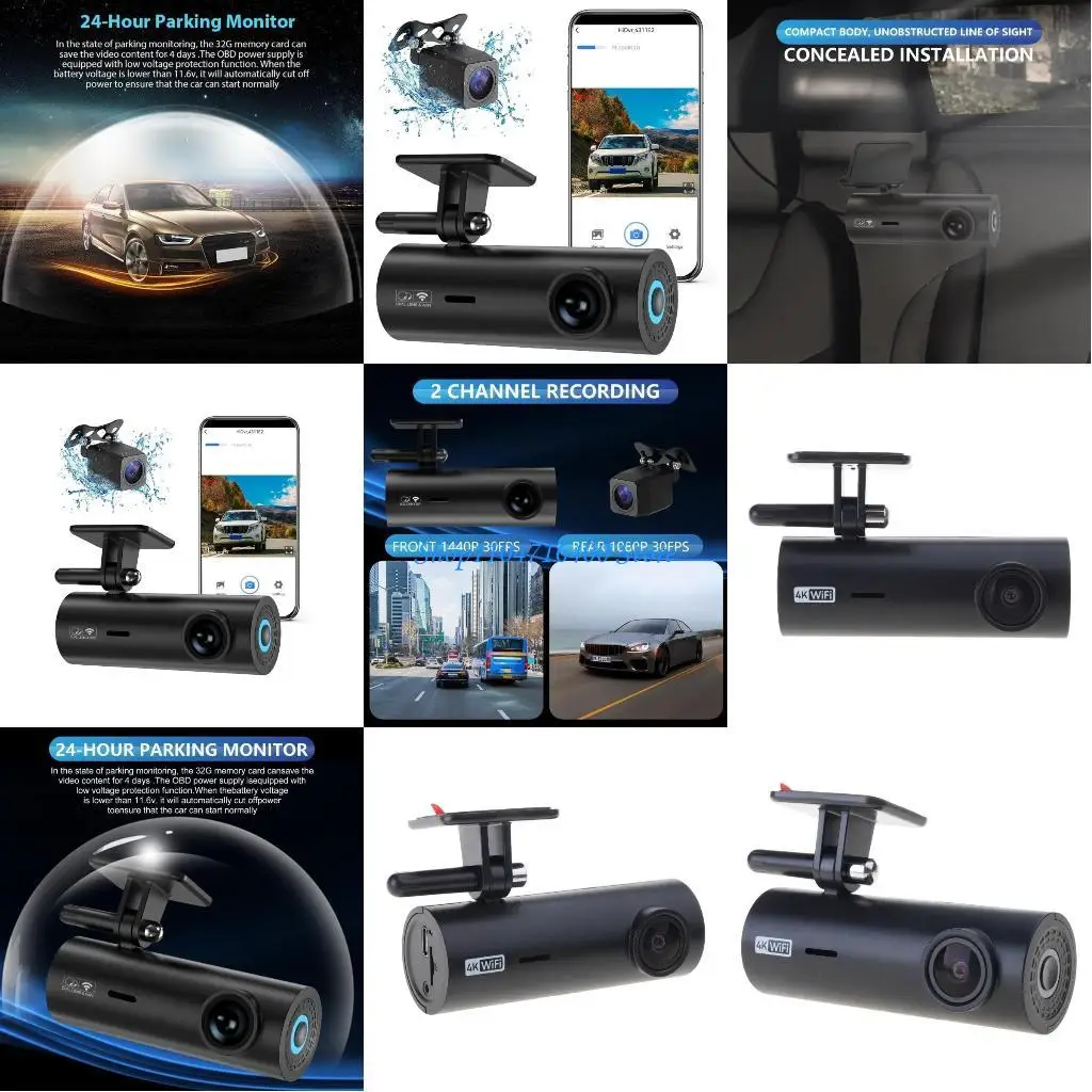 

y1gd DashCam Camera Car DVR Car Video Recorder Vehicle 1080P