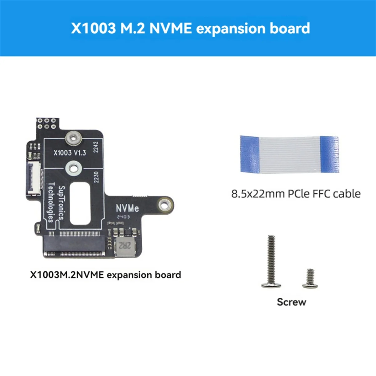 For 5 PCIe to M.2 NVMe HAT SSD MINI Adapter Board for 2242 2230 NVMe SSD Expansion Board