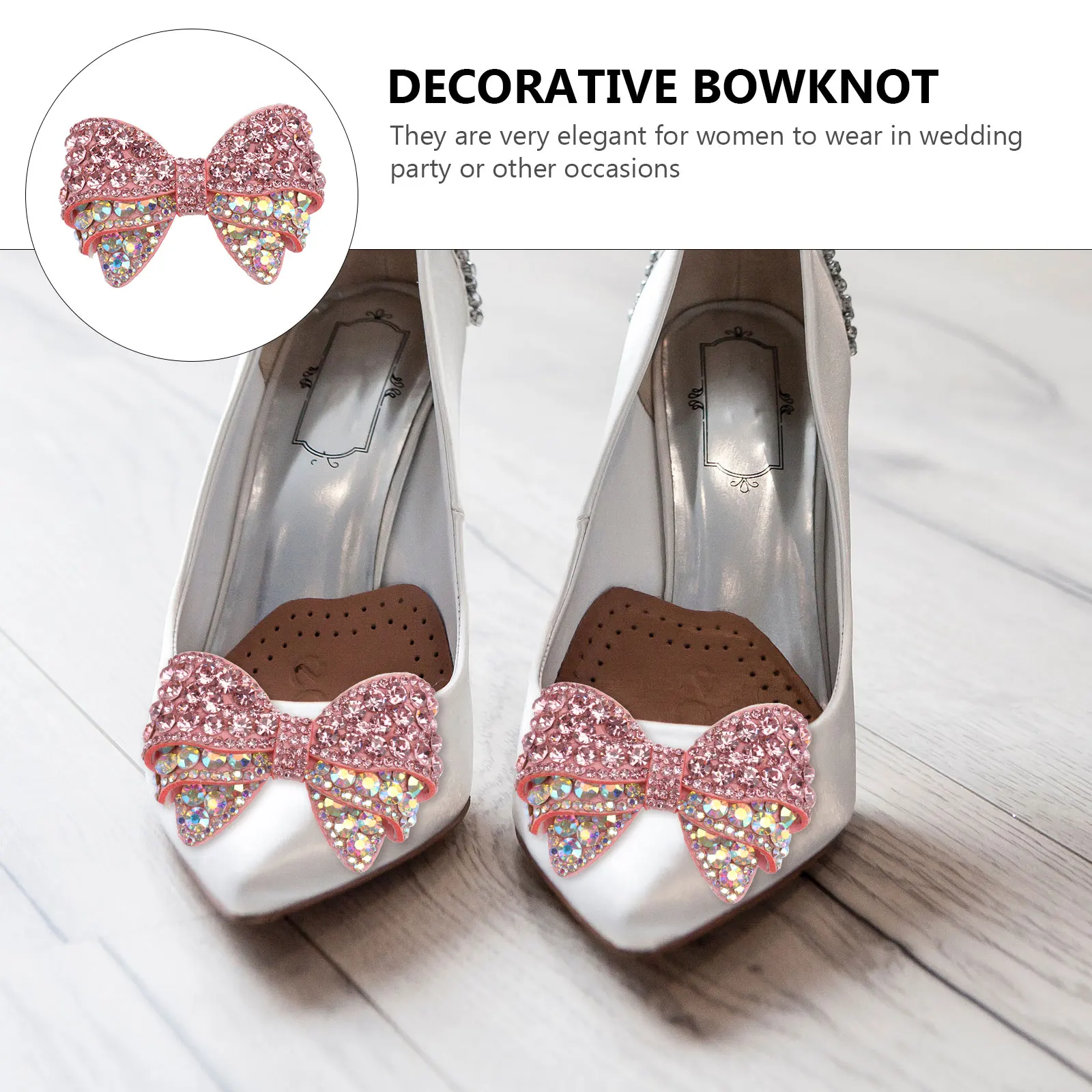 

Bow Shoe Flower Decoration Shoes Accessories Embellishments for Women Craft Fashion